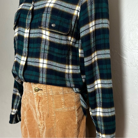 Vintage Inspired VISCOSE Blend American Eagle Outfitters Slim Fit Flannel Shirt - Picture 2 of 10